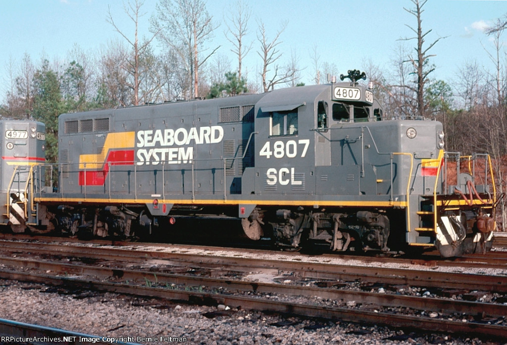 Seaboard System GP16 #4807, originally built in March 1950 and later to become CSX 1853,